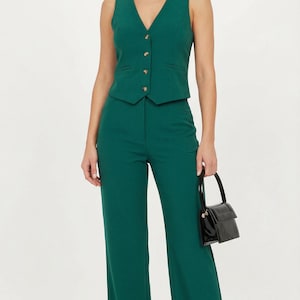 Green Suit Vest Womens - Etsy