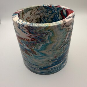 Unique Jesmonite handmade pot/vase/storage