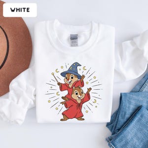 Disney Chip N Dale Costume Mickey Sorcerer Sweatshirt, Disney Trip Crewneck, Disneyland Family Matching Sweater, Disney 2026 Hoodie immagine 8