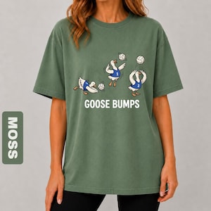 Camiseta de voleibol Comfort Colors, camiseta divertida de ganso, camiseta de jugador de ganso, regalo para jugador de voleibol, camiseta con juego de palabras deportivo, camiseta de voleibol de moda imagen 9