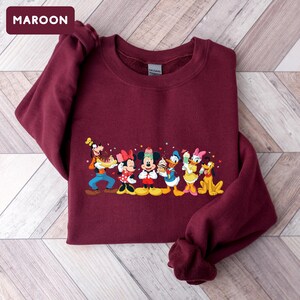 Disney Crewneck Sweatshirt, Mickey and Friends Ice Cream Shirt, Retro Mickey Mouse Sweater, Disneyland Family Vacation, Cute Goofy Top image 4
