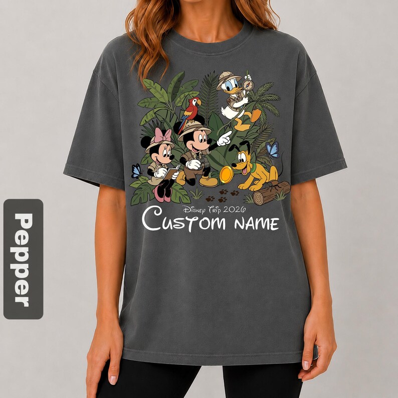 Custom Safari Disneyworld Shirt, Animal Kingdom Graphic Tee, Mickey and Friends Magical Shirt, Disney Vacation Tee, Disneyland T-shirt 2026 immagine 6