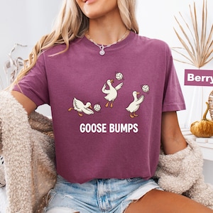 Comfort Colors Volleyball Shirt, Funny Goose Tee, Goose Player Tshirt, Volleyball Player Gift, Cute Sports Pun Top, Trendy Volleyball Tee image 13