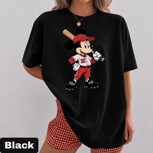 Comfort Colors Disney Mickey Mouse Baseball T-Shirt, Vintage Mickey Sports Tee, Retro Disney Game Day Shirt, Baseball Mom Top image 10