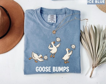 Comfort Colors Volleyball Shirt, Funny Goose Tee, Goose Player Tshirt, Volleyball Player Gift, Cute Sports Pun Top, Trendy Volleyball Tee