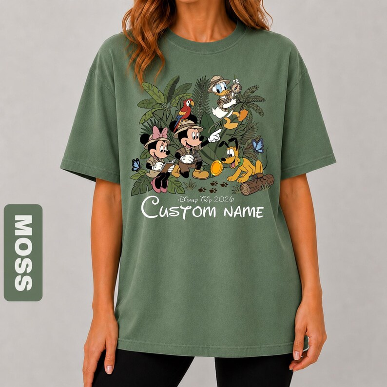Custom Safari Disneyworld Shirt, Animal Kingdom Graphic Tee, Mickey and Friends Magical Shirt, Disney Vacation Tee, Disneyland T-shirt 2026 immagine 9