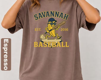Comfort Colors Funny Banana Baseball T-Shirt, Retro Fruit Mascot Tee, Vintage Game Day Shirt, Cute Baseball Lover Gift, Sports Graphic Tee