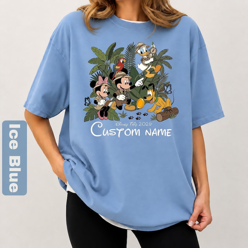 Custom Safari Disneyworld Shirt, Animal Kingdom Graphic Tee, Mickey and Friends Magical Shirt, Disney Vacation Tee, Disneyland T-shirt 2026 immagine 3