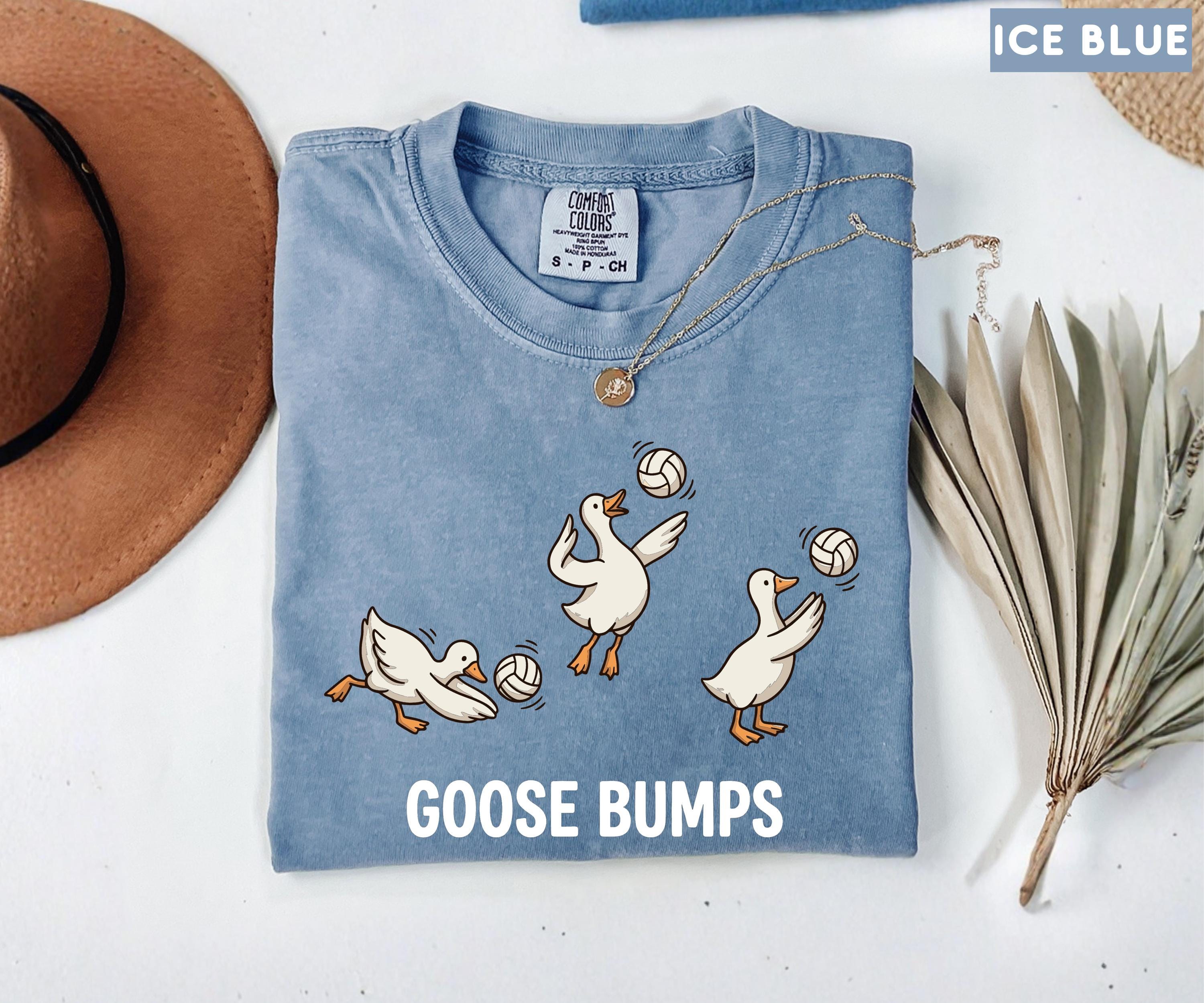 Comfort Colors Volleyball Shirt, Funny Goose Tee, Goose Bumps Tshirt, Volleyball Player Gift, Cute Sports Pun Top, Trendy Volleyball Tee