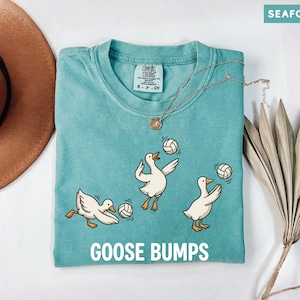 Comfort Colors Volleyball Shirt, Funny Goose Tee, Goose Player Tshirt, Volleyball Player Gift, Cute Sports Pun Top, Trendy Volleyball Tee image 6