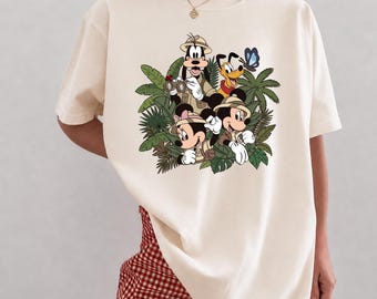 Comfort Colors Safari Disney Shirt, Animal Kingdom Graphic Tee, Mickey and Friends Magical Shirt, Disney Vacation Tee, Mickey And Minnie tee
