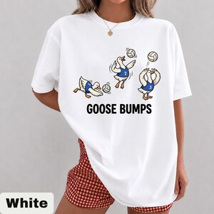 Camiseta de voleibol Comfort Colors, camiseta divertida de ganso, camiseta de jugador de ganso, regalo para jugador de voleibol, camiseta con juego de palabras deportivo, camiseta de voleibol de moda imagen 11