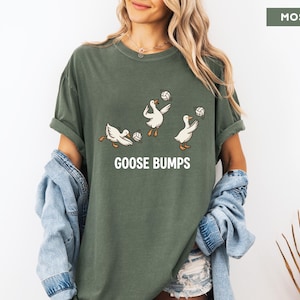 Comfort Colors Volleyball Shirt, Funny Goose Tee, Goose Player Tshirt, Volleyball Player Gift, Cute Sports Pun Top, Trendy Volleyball Tee image 3