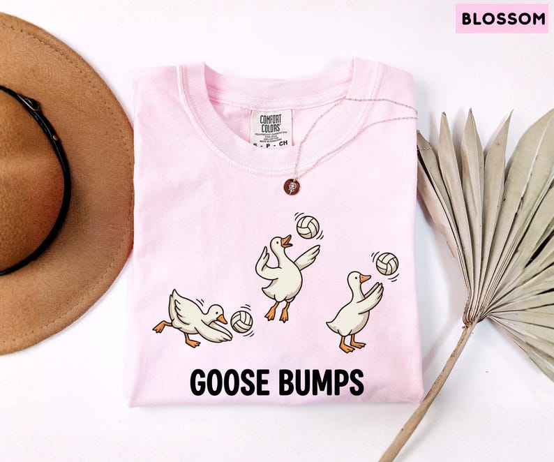 Comfort Colors Volleyball Shirt, Funny Goose Tee, Goose Player Tshirt, Volleyball Player Gift, Cute Sports Pun Top, Trendy Volleyball Tee image 8