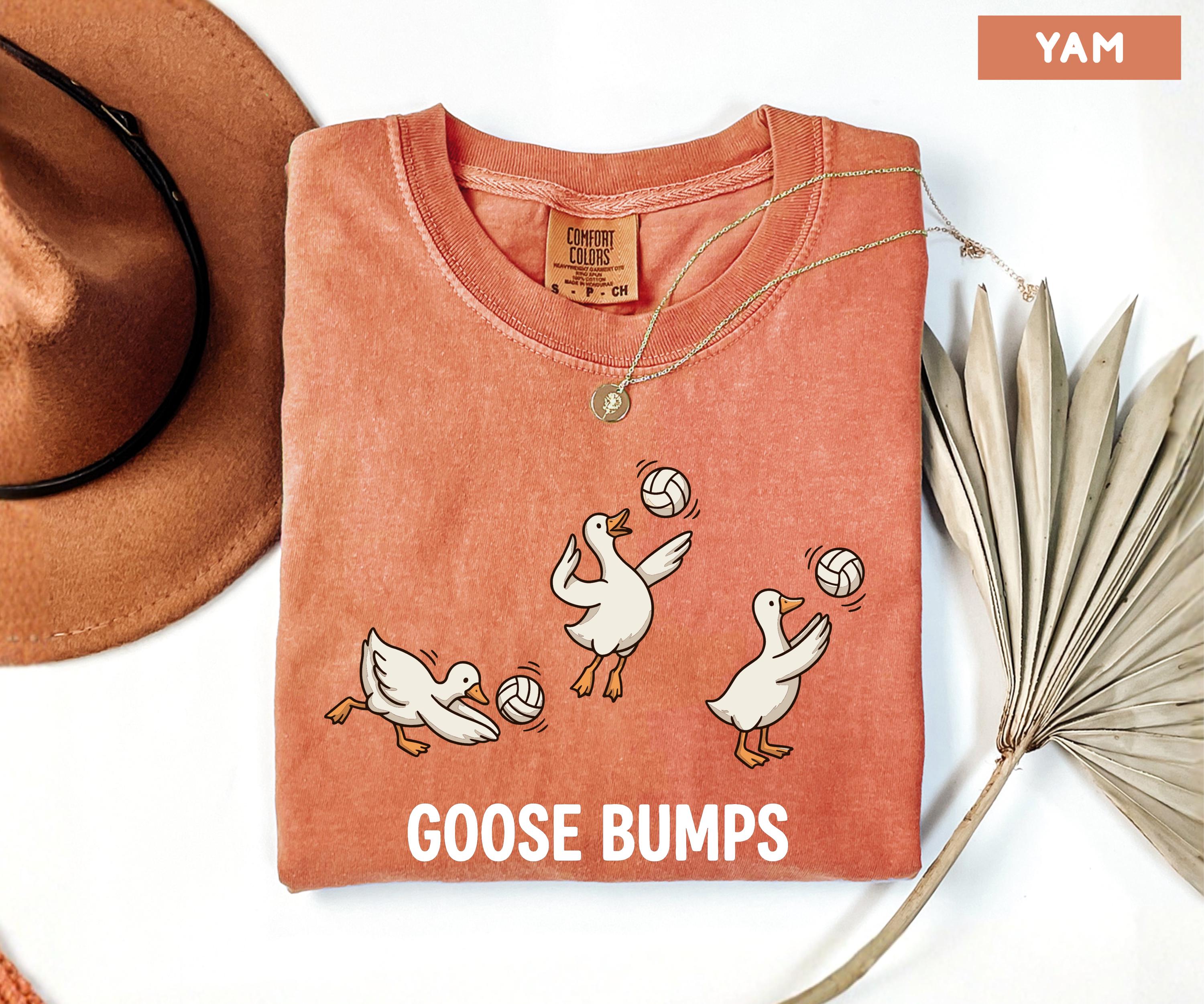 Comfort Colors Volleyball Shirt, Funny Goose Tee, Goose Bumps Tshirt, Volleyball Player Gift, Cute Sports Pun Top, Trendy Volleyball Tee