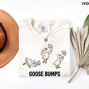 Comfort Colors Volleyball Shirt, Funny Goose Tee, Goose Player Tshirt, Volleyball Player Gift, Cute Sports Pun Top, Trendy Volleyball Tee image 10