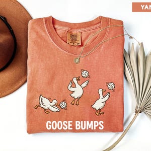 Comfort Colors Volleyball Shirt, Funny Goose Tee, Goose Player Tshirt, Volleyball Player Gift, Cute Sports Pun Top, Trendy Volleyball Tee image 12