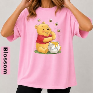 Comfort Colors Pooh Bear T-Shirt, Winnie The Pooh Shirt, Disney Trip Shirt, Pooh Bear Shirt, Eating Honey Shirts, Disneyland Shirt, Gift image 7