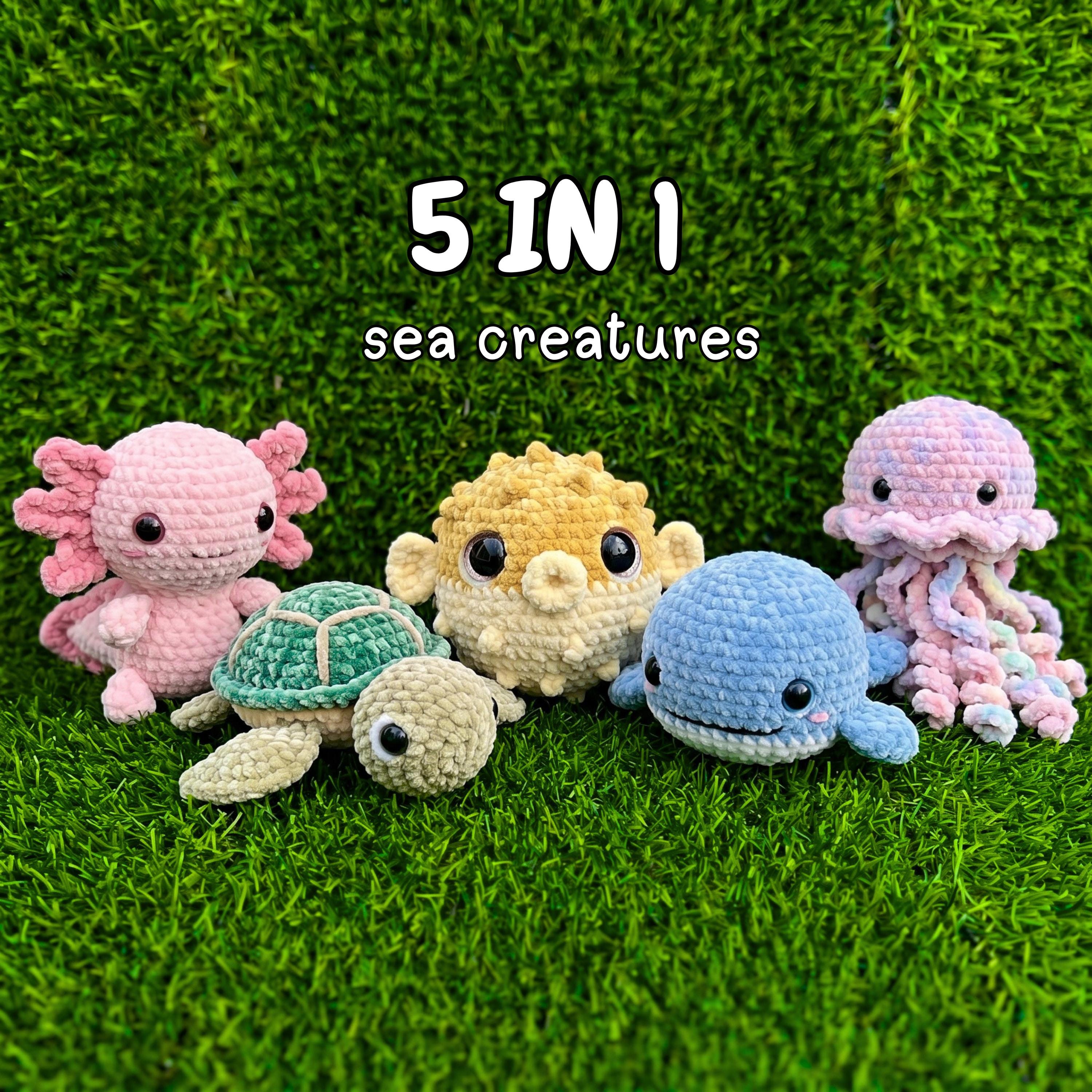 海の生き物のかぎ針編み - Etsy 日本