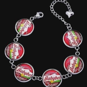 Bracelet Mini Fromages - fait main, unique, dans un coffret cadeau