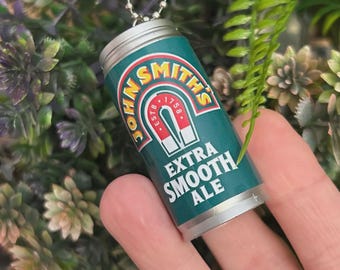 Handmade John Smith\'s Extra Smooth Ale Can Bauble – Christmas Tree Decoration