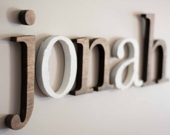 wooden letters for kids room