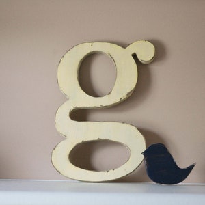 Wood Letters, Distressed Wooden Letter, Nursery letters