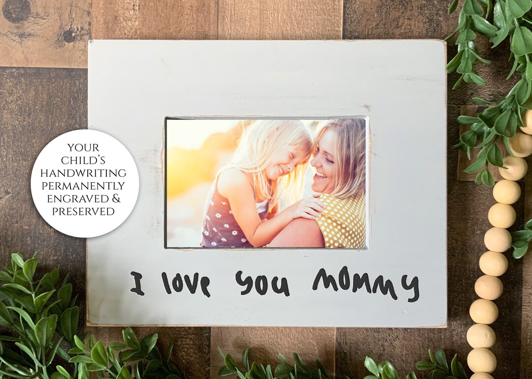 Handwriting Picture Frame, Custom Personalized Letter, Signature, Note ...