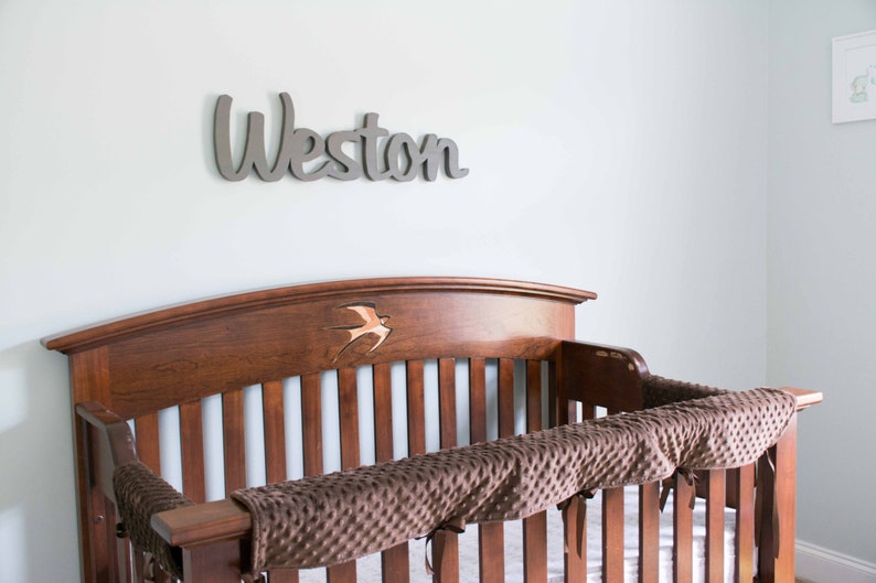 Large Baby name above crib over the crib large wooden name Etsy