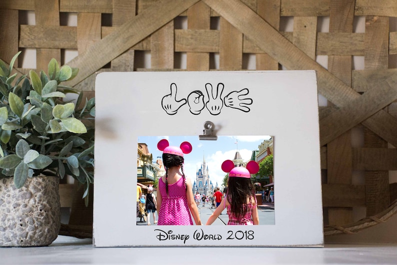 Disney Picture Frame Love Vacation Custom Trip Image 0