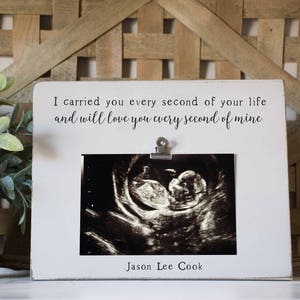 Marco conmemorativo de aborto espontáneo, marco de fotos de aborto espontáneo con foto de ultrasonido
