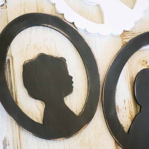 Wooden Child Silhouette Keepsake, Custom Child Profile Art, Gift, Kid Silhouette, Nursery Decor, Custom Portrait