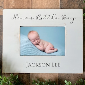 Grandma’s little boy, nana, first grandchild, grandmother gift, first time grandparents, grandson picture frame, photo