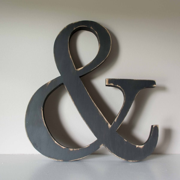 Wood Ampersand, Wooden And Sign, Wood Letter, Photo Prop, Gallery Wall, & sign, wooden ampersand