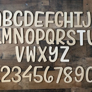 Wooden letters, unfinished wood, 5” tall, alphabet, teacher, classroom, homeschool, for nursery