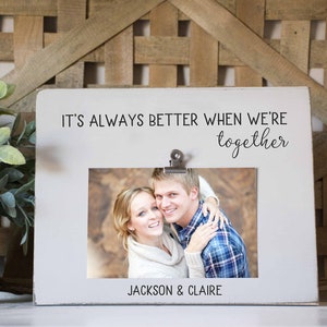 Better Together Picture Frame, Husband Wife Photo frame, Boyfriend Girlfriend, Valentine's Gift, Anniversary Present image 1