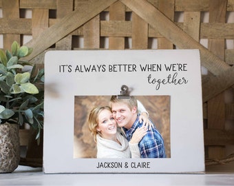 Better Together Picture Frame, Husband Wife Photo frame, Boyfriend Girlfriend, Valentine's Gift, Anniversary Present