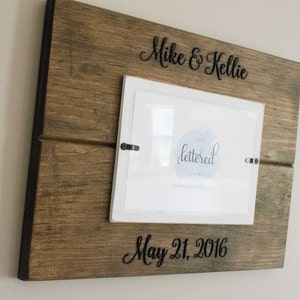 Wedding picture frame, Personalized Wedding date frame, Mr and Mrs frame, distressed, wedding gift, newlywed gift, bridal shower gift