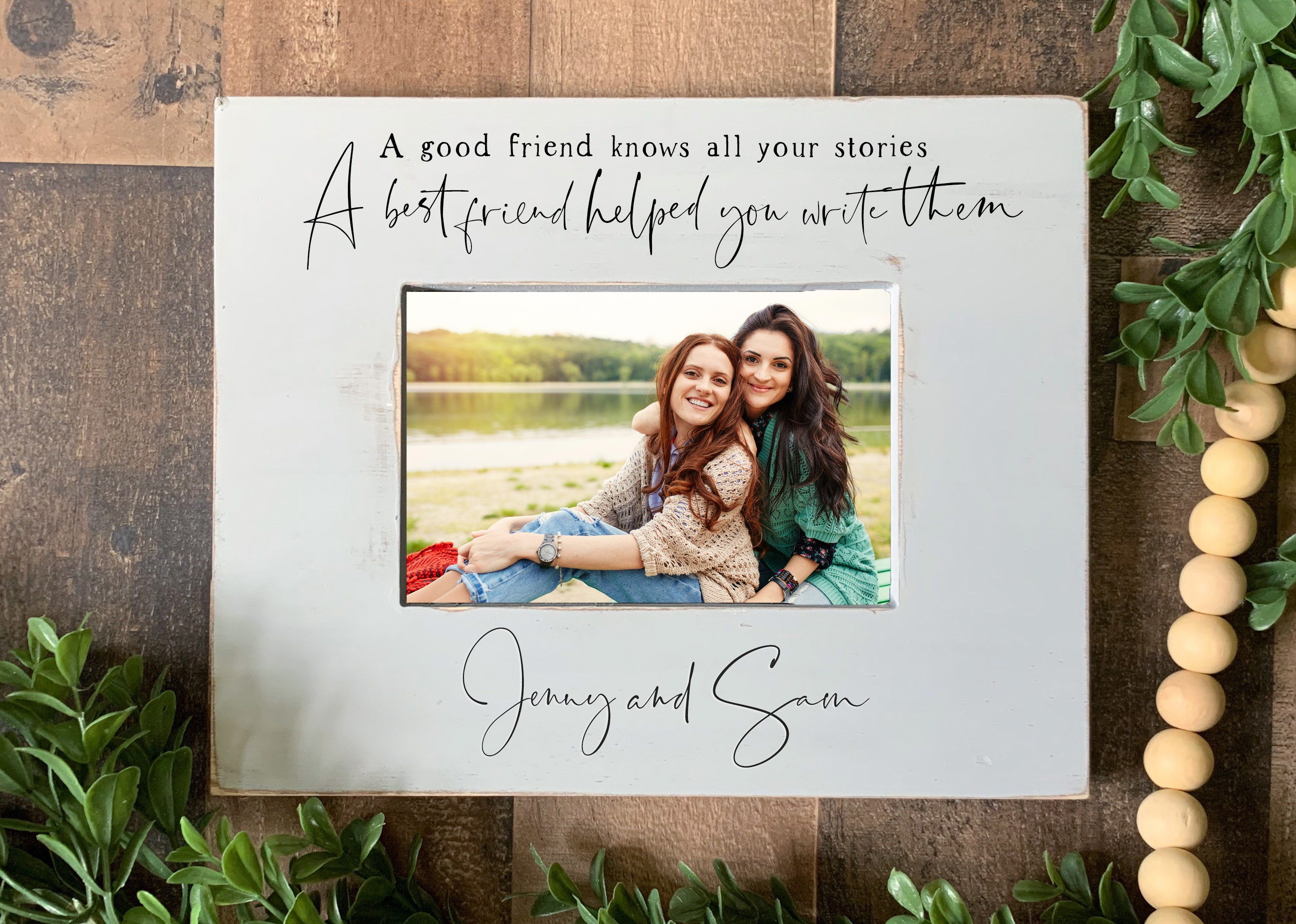 Best Friend Picture Frame Gift Personalized Custom Etsy