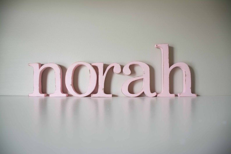 Wooden Letters for Nursery, Baby Name, Custom image 1