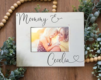 Mommy and me picture frame, custom, personalized gift for mom, Mother’s Day, Christmas, gift from child, new mom, daughter son
