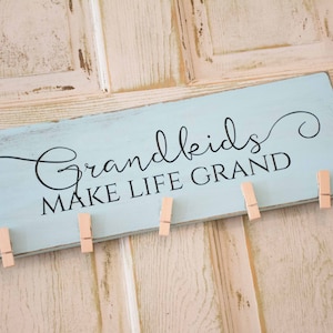 Grandkids picture frame gift, Grandkids make life grand