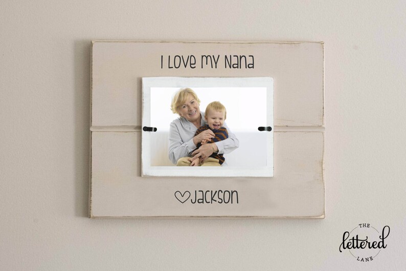 Love My Grandma Picture Frame Nana Personalized Image 0