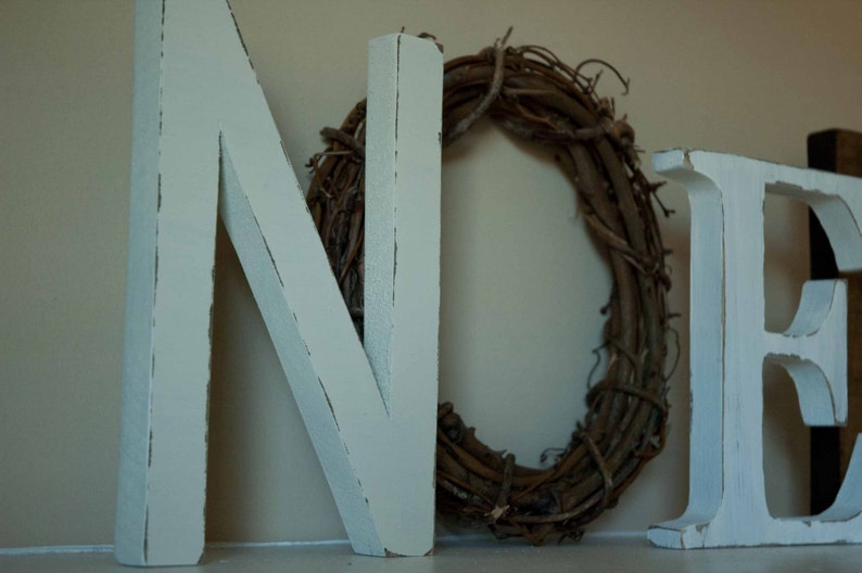 Noel Letters, Noel Wreath Sign, Christmas Decor, Mantle Decor, Christmas Gift, Noel Sign With LIGHTS image 3