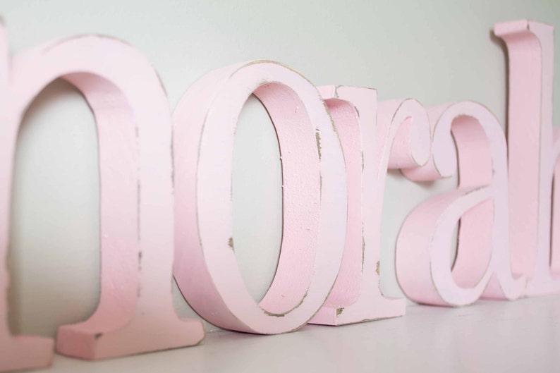 Wooden Letters for Nursery, Baby Name, Custom image 2