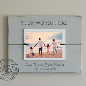 Custom Photo Frame, Personalize, Picture Frame, Gallery Wall, Customize, Create your own frame, Mom Dad Gift, Grandparent Present