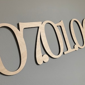 Anniversary date sign wood cutout, master bedroom decor, wedding date, gift, fifth anniversary, Christmas gift, wall art