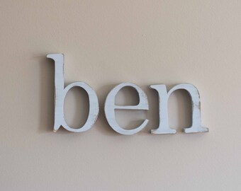 Individual Wooden Letters for Nursery, Baby Name, Custom Painted Letters