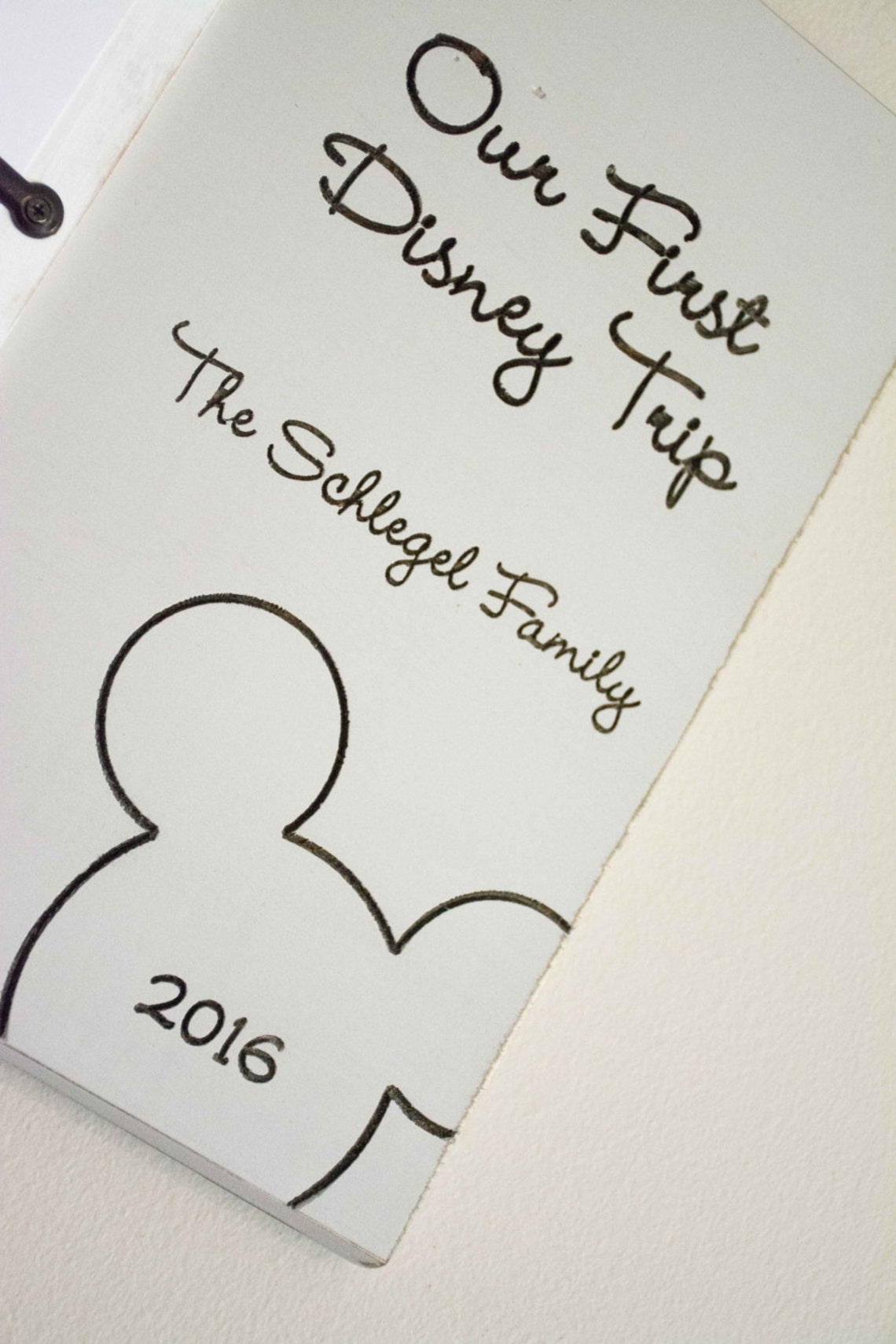 Disney Picture Frame First trip to disney Personalized Photo Etsy