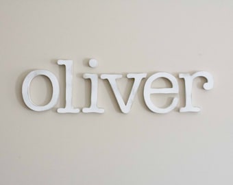Wood Letters for Nursery, Baby Name, Custom, Individual Letters Name Display, Painted Letters, Above the Crib